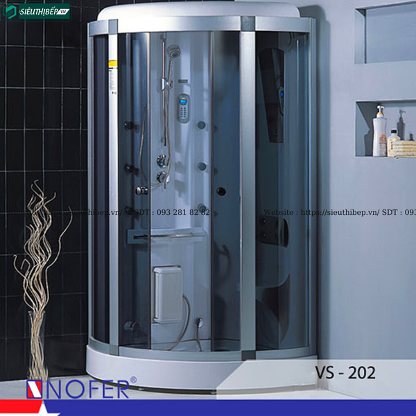 Phòng tắm xông hơi ướt Nofer VS - 202 (Công nghệ Châu Âu)
