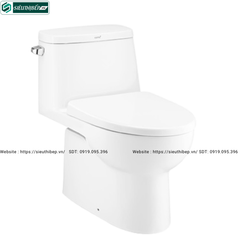 Bồn cầu 1 khối COTTO C1142 - Nắp Êm Xả Gạt