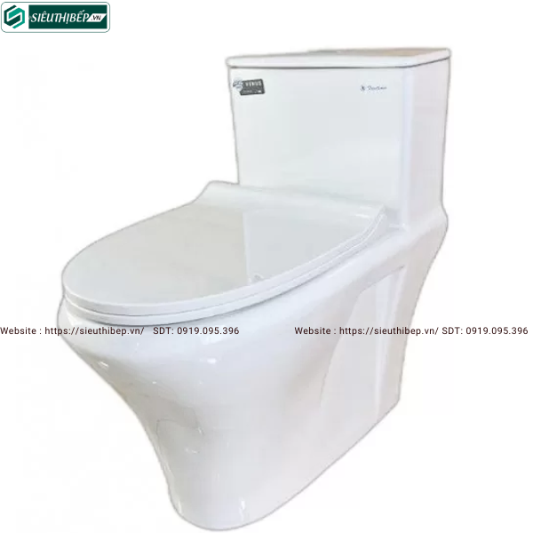 Bồn cầu 1 khối Thiên Thanh VENUS CK86 (2 nút nhấn xả)