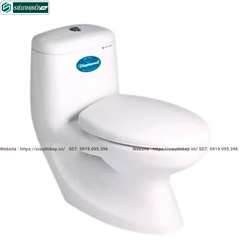 Bồn cầu 1 khối Thiên Thanh DIAMOND CK50 (2 nút nhấn)