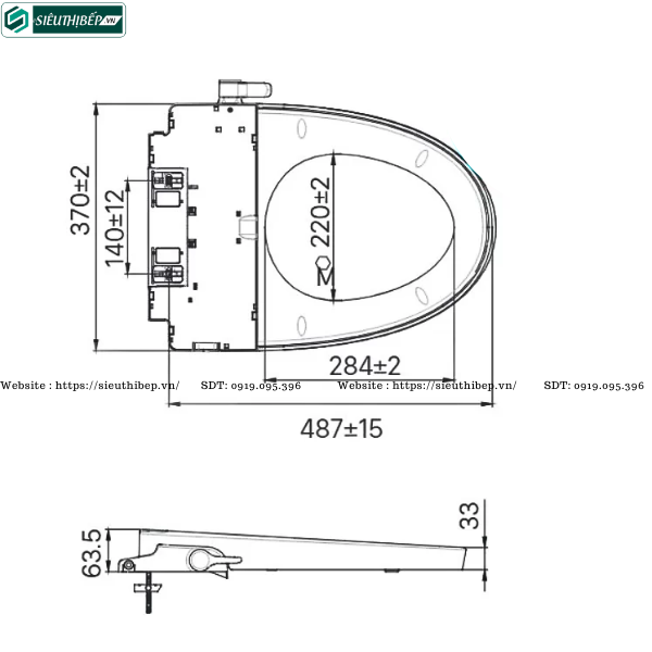 Bồn cầu 1 khối Inax AC - 902 / CW - S32VN (Nắp rửa cơ)