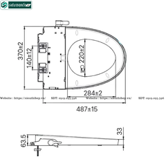Bồn cầu 1 khối Inax AC - 902 / CW - S32VN (Nắp rửa cơ)