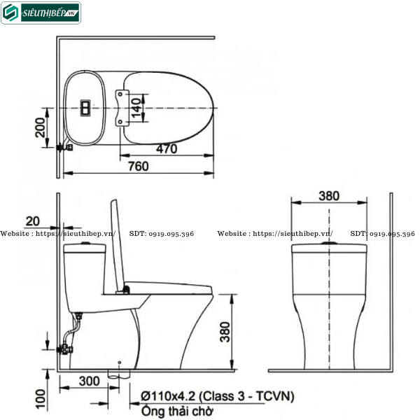 Bồn cầu 1 khối Inax AC - 959VAN-2 (Nắp rửa cơ)