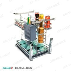 Giá dao thớt gia vị nan oval GrandX XK.30M / XK.35M / XK.40M