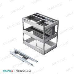 Giá dao thớt gia vị inox 304 hộp GrandX XK.B25S / XK.B35S / XK.B35S