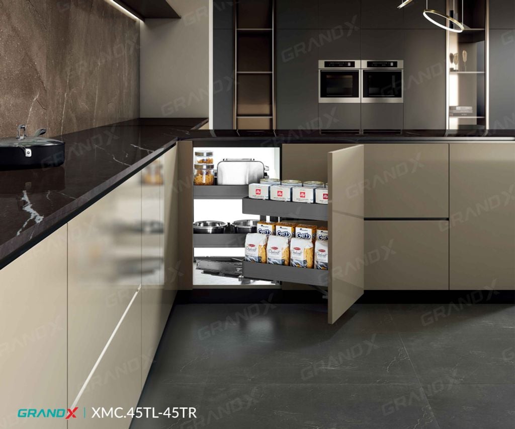 Kệ góc liên hoàn Titanium GrandX XMC.45TL / XMC.45TR