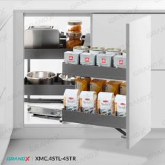 Kệ góc liên hoàn Titanium GrandX XMC.45TL / XMC.45TR