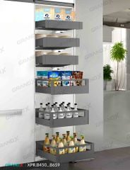 Tủ đồ khô 4-6 tầng ray hộp 500-900 GrandX XPR.B450 / XPR.B459 / XPR.B550 / XPR.B559 / XPR.B650 / XPR.B659