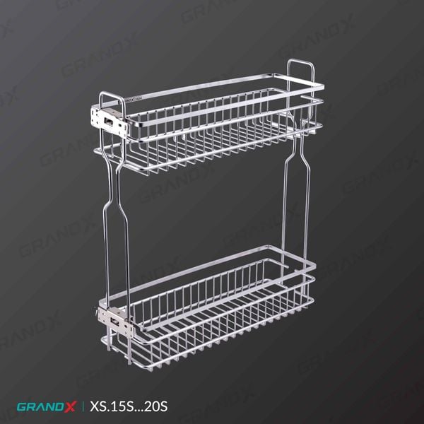 Giá gia vị nan dẹt khung thép GrandX XS.15S / XS.20S / XS.25S / XS.30S / XS.35S / XS.40S