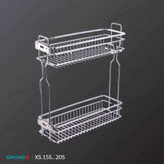 Giá gia vị nan dẹt khung thép GrandX XS.15S / XS.20S / XS.25S / XS.30S / XS.35S / XS.40S