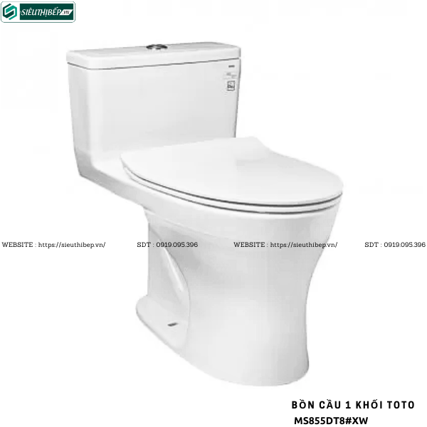 Bồn cầu 1 khối TOTO MS855DT8#XW  (Nắp Đóng Êm TC600VS)