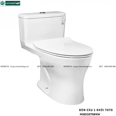 Bồn cầu 1 khối TOTO MS855DT8#XW  (Nắp Đóng Êm TC600VS)