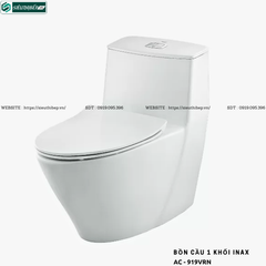 Bồn cầu 1 khối Inax AC - 919VRN (Nắp đóng êm)