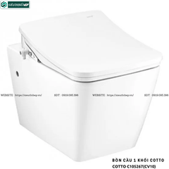 Bồn cầu 1 khối COTTO C105267(CV10) - Nắp Rửa Điện Tử