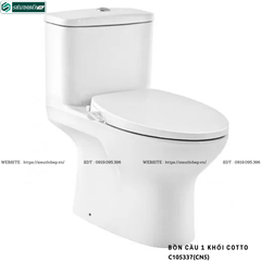 Bồn cầu 1 khối COTTO C105337(CN5) - Nắp Rửa Cơ