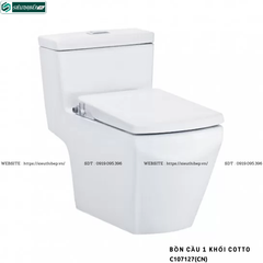 Bồn cầu 1 khối COTTO C107127(CN) - Nắp Rửa Cơ