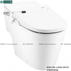 Bồn cầu 1 khối COTTO C103347(CV4) - Nắp Rửa Điện Tử