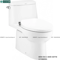 Bồn cầu 1 khối COTTO C1142(CN1) - Nắp Rửa Cơ