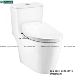 Bồn cầu 1 khối COTTO C110507(CV7) - Nắp Rửa Điện Tử