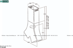 Máy hút mùi Elica YE ISLAND (Đảo - Treo độc lập)
