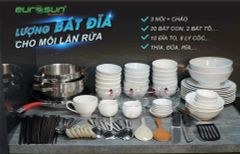 Máy rửa bát Eurosun SMS80EU16E Công nghệ Sấy Turbo Fan Dry (Turkey)