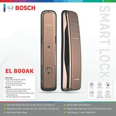 Khóa điện tử Bosch EL 800AK / EL 800AKB (Mở khóa bằng APP điện thoại thông minh)