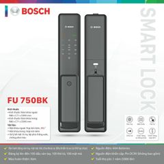 Khóa điện tử Bosch FU 750K / FU 750BK (Mở khóa bằng APP Wifi thông minh)