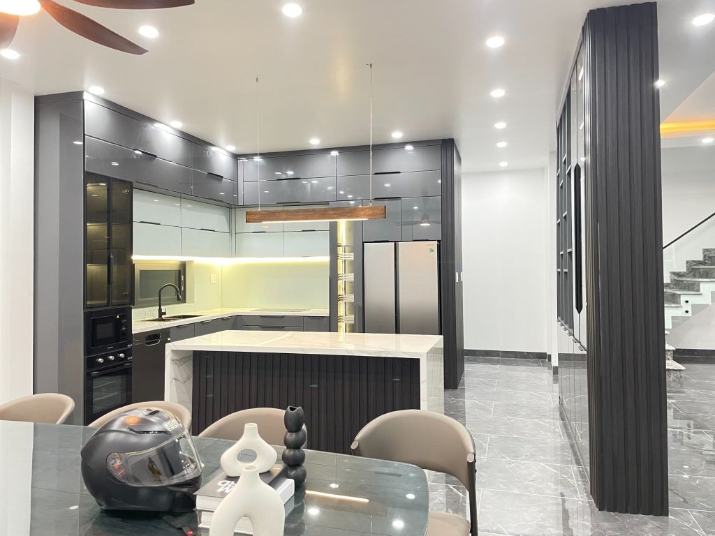 Tủ bếp inox cánh kính Gotze 2615