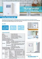 Human Water HU-80 - Máy lọc nước điện giải ion kiềm OSG