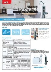 Alka Rich NDX-501LM sept - Máy lọc nước điện giải ion kiềm OSG