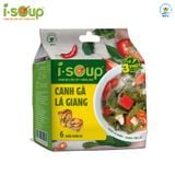  Canh Gà Lá Giang Ăn Liền ISOUP 72g 06 Viên - Viên Canh Ăn Liền Sấy Thăng Hoa 