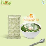  Canh Rau Ngót Thịt Bằm Ăn Liền ISOUP 54g 06 viên - Viên Canh Ăn Liền Sấy Thăng Hoa 