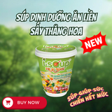  Súp Nấm Tuyết Tóc Tiên Ăn Liền ISOUP HUUPS! Hũ 14G - Súp Ăn Liền Sấy Thăng Hoa 