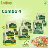 Combo 6 Túi Canh ISOUP (Canh Chua+ Rau Ngót + Cải Xoong) - Canh Ăn Liền Sấy Thăng Hoa 