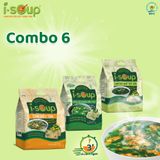  Combo 3 Túi Canh ISOUP (Riêu - Cải Xoong - Rau Ngót) - Canh Ăn Liền Sấy Thăng Hoa 