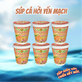  Combo 6 Ly Súp Cá Hồi Yến Mạch Ăn Liền ISOUP HUUPS! Hũ 23G - Súp Ăn Liền Sấy Thăng Hoa 