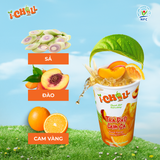  [COMBO 6 LY MIX + TẶNG 1 XÔ ĐÁ + 1 TÚI] iChill Trà Đào Cam Sả + Dâu Tây Atiso Đỏ + Sâm Long Nhãn Nấm Tuyết Hạt Chia Nước Thanh Nhiệt Sấy Thăng Hoa Từ Trái Cây Tự Nhiên 