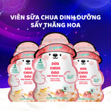  Sữa Chua Sấy Thăng Hoa IYaua Gấu Hạt Nút Vị Đào Túi 16G - Snack Ăn Vặt Sấy Thăng Hoa 