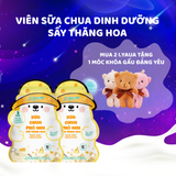  [Mua 2 tặng 1 Móc Khóa Gấu] Sữa Chua Sấy Thăng Hoa IYaua Gấu Hạt Nút Vị PHÔ MAI Túi 16G - Snack Ăn Vặt Sấy Thăng Hoa 