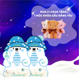  [Mua 2 tặng 1 Móc Khóa Gấu] Sữa Chua Sấy Thăng Hoa IYaua Gấu Hạt Nút Vị Truyền Thống Túi 16G - Snack Ăn Vặt Sấy Thăng Hoa 