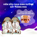  [Mua 2 tặng 1 Móc Khóa Gấu] Sữa Chua Sấy Thăng Hoa IYaua Gấu Hạt Nút Vị CHOCO CHIPS Túi 16G - Snack Ăn Vặt Sấy Thăng Hoa 