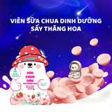  [Mua 2 tặng 1 Móc Khóa Gấu] Sữa Chua Sấy Thăng Hoa IYaua Gấu Hạt Nút Vị Dâu Túi 16G - Snack Ăn Vặt Sấy Thăng Hoa 