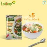  Canh Măng Chua Nấm Hương Ăn Liền ISOUP 50g 05 Viên - Viên Canh Ăn Liền Sấy Thăng Hoa 