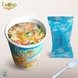  Súp Hải Sản Ăn Liền ISOUP HUUPS! Hũ 14G - Súp Ăn Liền Sấy Thăng Hoa 