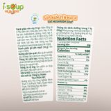  Súp Nấm Yến Mạch Ăn Liền ISOUP HUUPS! Hũ 24G - Súp Ăn Liền Sấy Thăng Hoa 