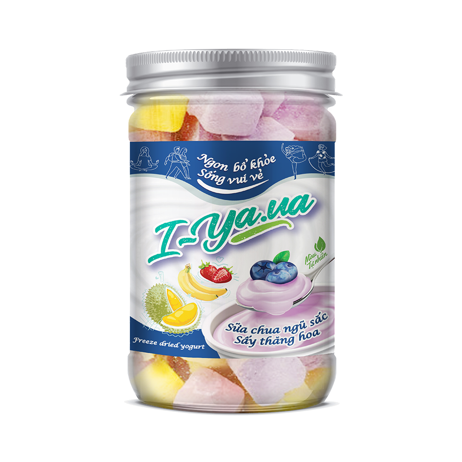 Sữa Chua Ngũ Sắc Sấy Thăng Hoa I.Yaua hũ 55g