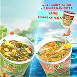  Combo Súp [Cá Hồi Yến Mạch + Súp Nấm Tuyết Tóc Tiên] Tặng 1 Súp Gà Táo Đỏ - Súp Ăn Liền Sấy Thăng Hoa 