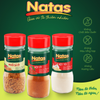  Combo Gia Vị Ướp Nướng Hải Sản Natas: Bột tỏi hũ 65g + Bột ớt hũ 45g  + Muối sả ớt hũ 60g 