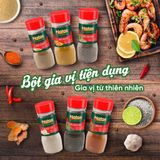  Combo gia vị ướp Natas phong cách Châu Âu: Bột hành hũ 60g + Ớt vảy hũ 50g + Tiêu sọ xay hũ 55g 