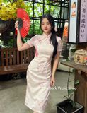  Sườn Xám Lụa Lửng 